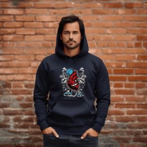 Anatomic Heart, Guns A Blazing Shirt Mockup