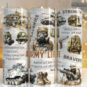Army Life Tumbler Mockup