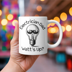 Electrician Dad Mug Mockup