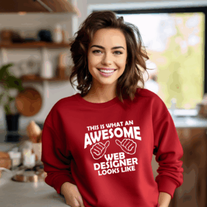 Awesome Web Designer Shirt Mockup