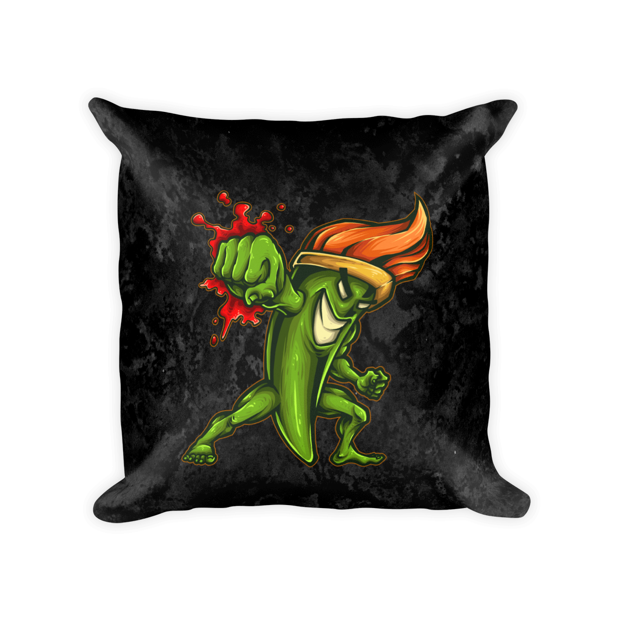 Paintbrush Fighter Pillow Mockup