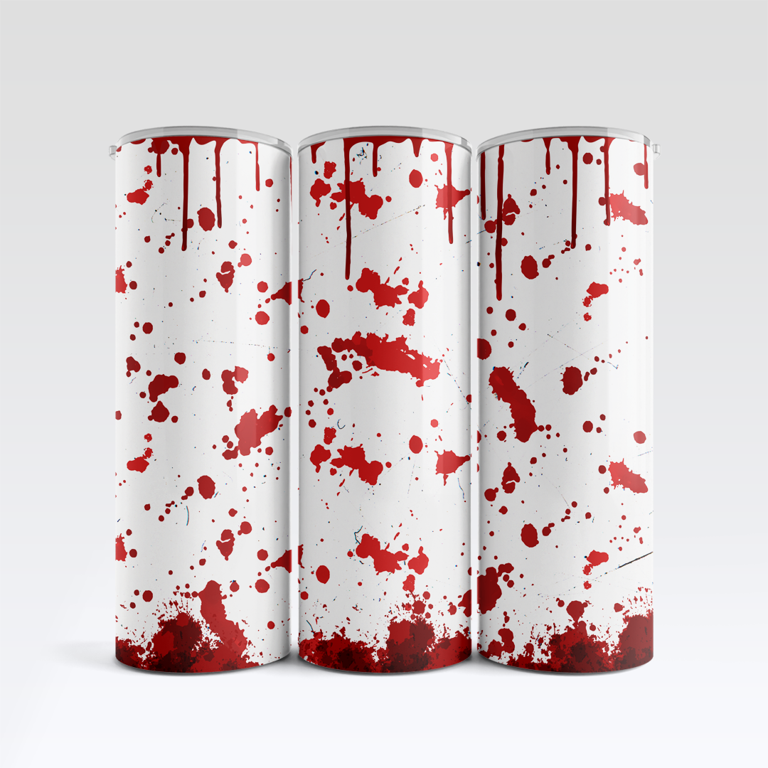 Blood Splatter Tumbler Mockup