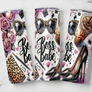 Boss Babe Tumbler Mockup