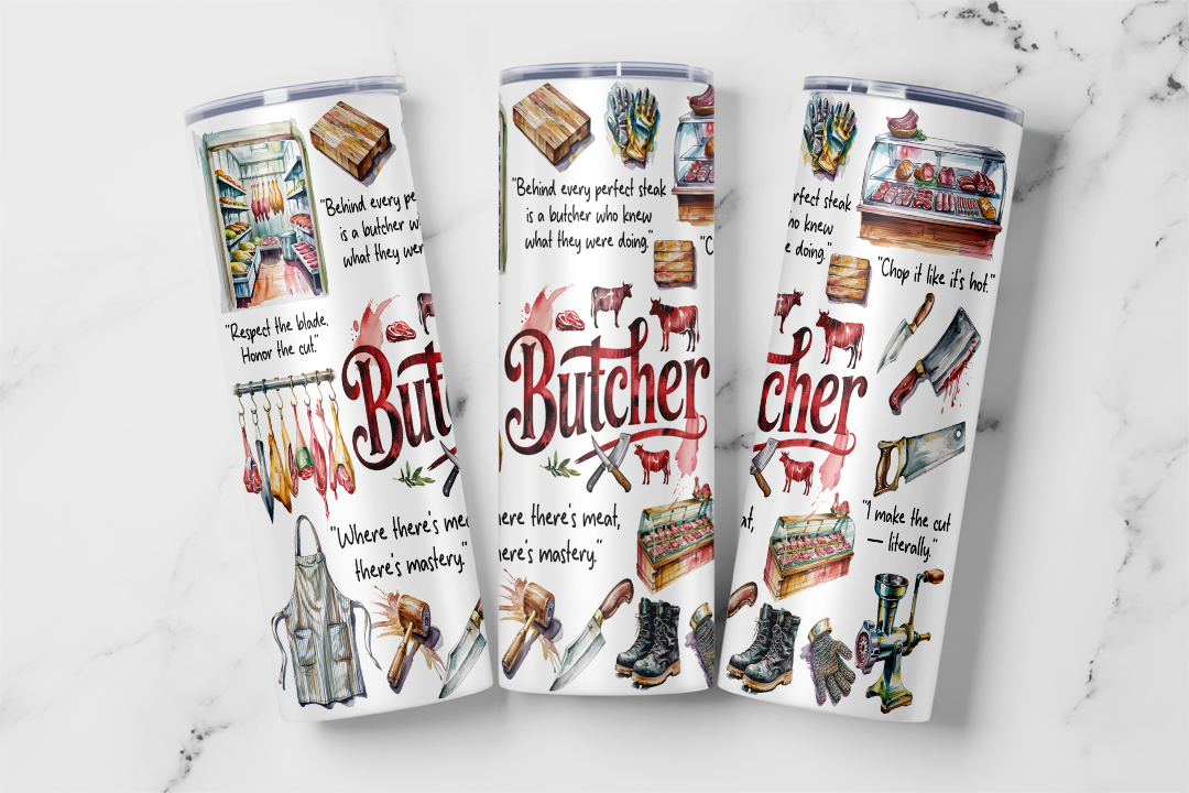 Butcher Life Tumbler Mockup