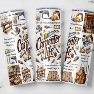 Carpenter Life Tumbler Mockup