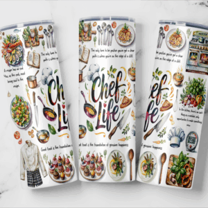 Chef Life Tumbler Mockup
