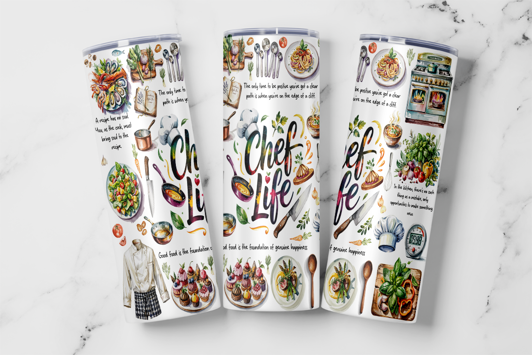Chef Life Tumbler Mockup