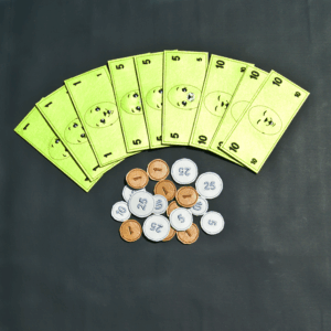 Faux leather Play Money Set