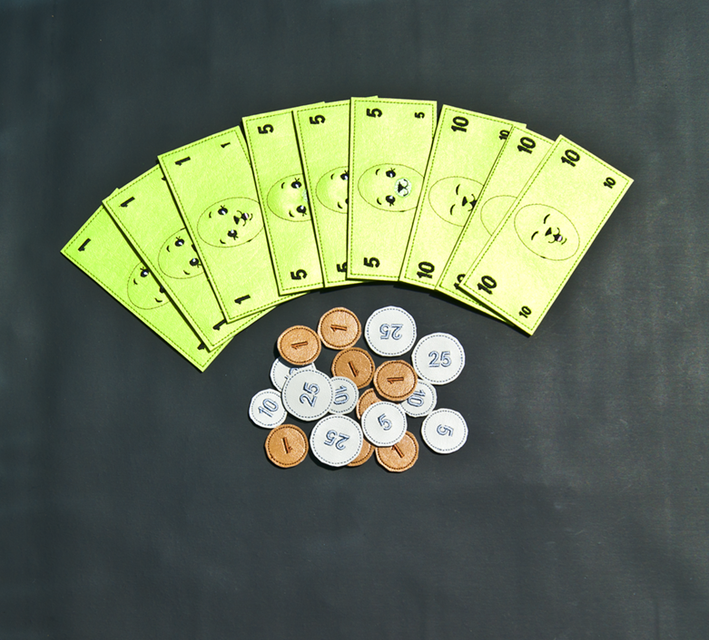 Faux leather Play Money Set