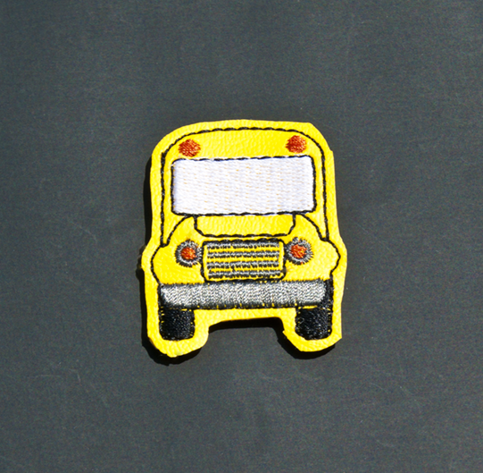 Handmade School Bus Feltie