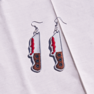 Bloody Kitchen Knife Earrings