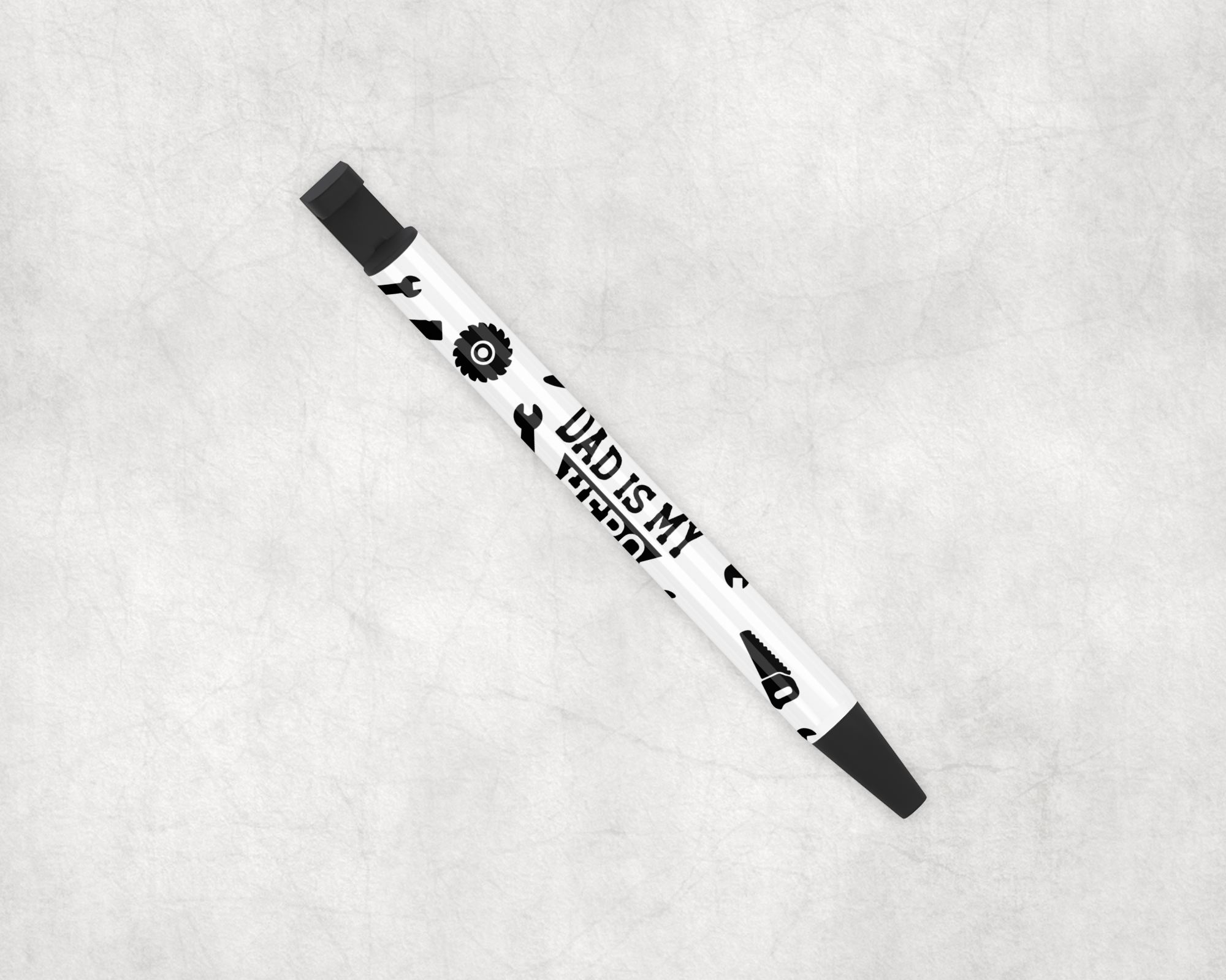 Tradesmen Dad Is My Hero Pen Mockup