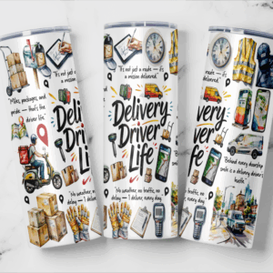 Delivery Driver Life Tumbler Mockup
