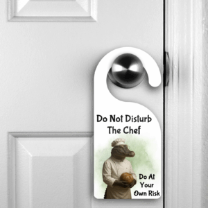 Do Not Disturb The Chef Door Sign Mockup