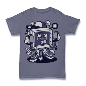 Cartoon Electrocardiograph Character Shirt Mockup