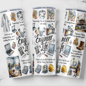 Engineer Life Tumbler Mockup