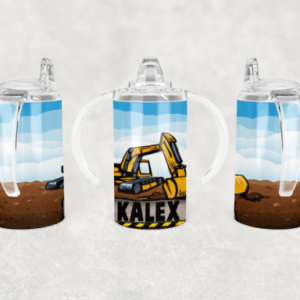 Excavator Sippy Cup Mockup