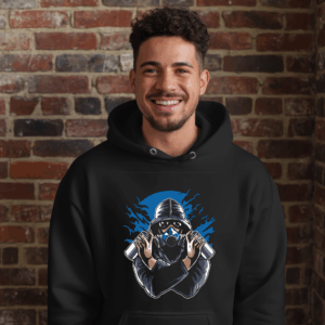 Graffiti Gas Mask Shirt Mockup