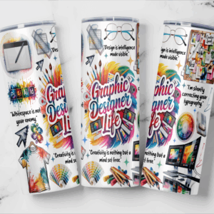 Graphic Designer Life Tumbler