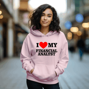 I Heart My Financial Analyst Shirt Mockup