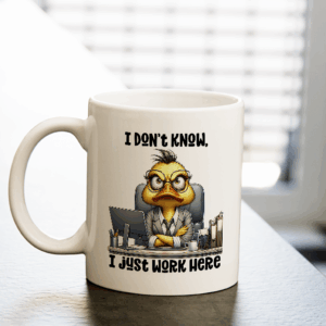 Just Work Here Mug Mockup
