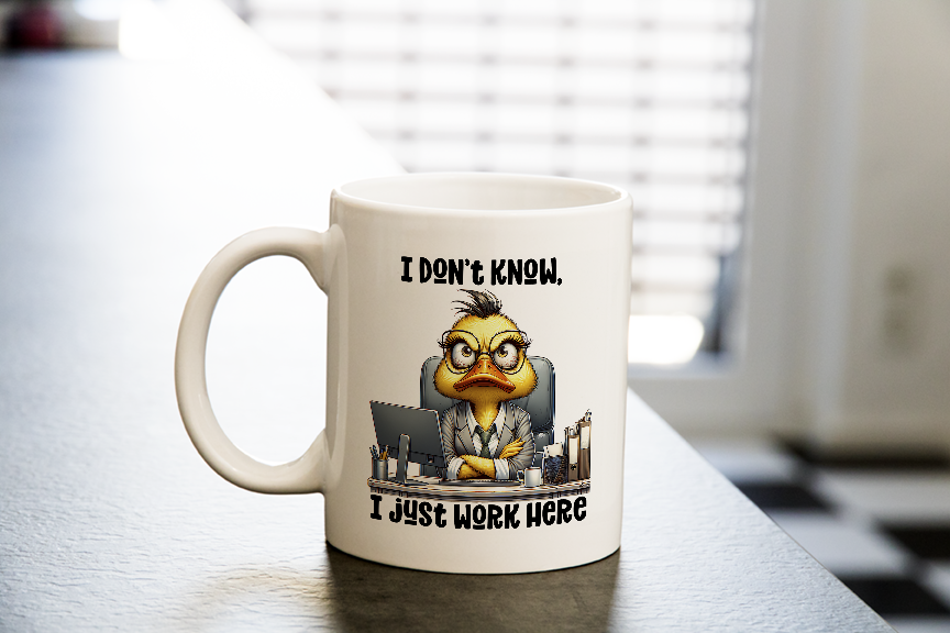 Just Work Here Mug Mockup