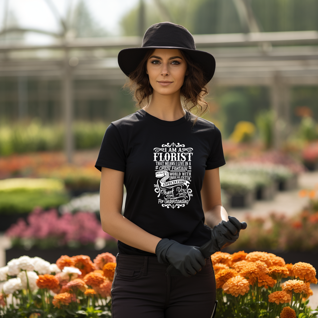 I'm A Florist Shirt Mockup