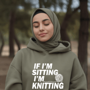 Knitting Slogan Shirt Mockup