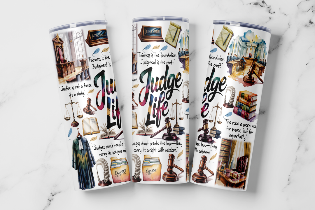 Judge Life Tumbler Mockup