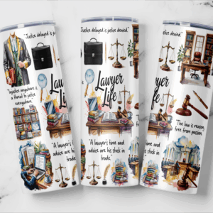 Lawyer Life Tumbler Mockup