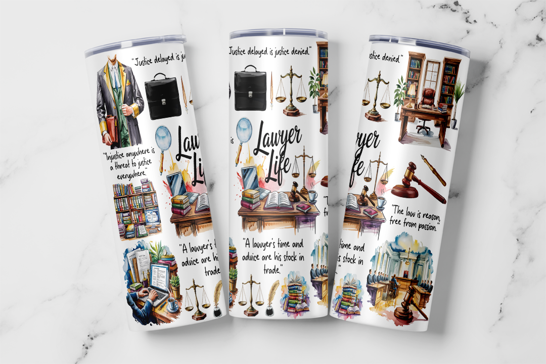 Lawyer Life Tumbler Mockup