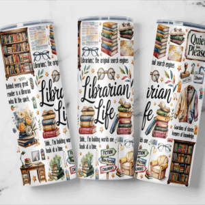 Librarian Life Tumbler Mockup