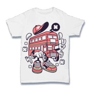 London Bus Shirt Mockup