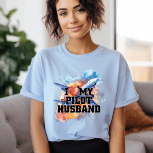 Love My Pilot Husband Shirt Mockup