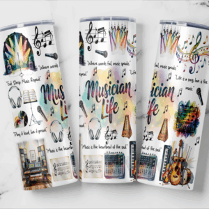 Musician Life Tumbler Mockup