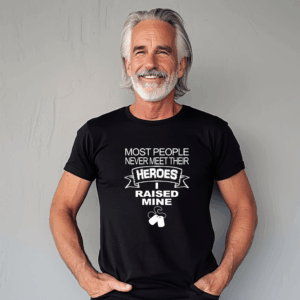 Raised My Heroes Shirt Mockup