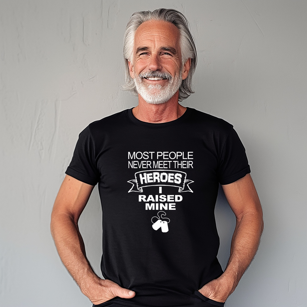 Raised My Heroes Shirt Mockup