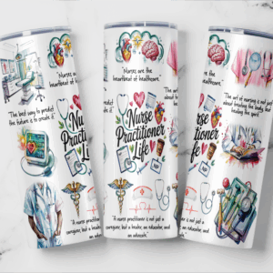 Nurse Practitioner Life Tumbler Mockup