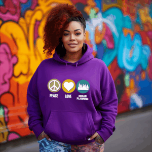 Peace Love Urban Planning Shirt Mockup