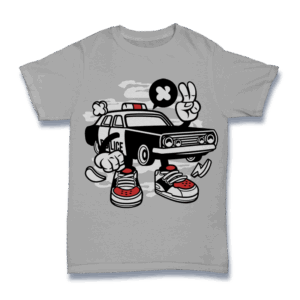 Police Car Shirt Mockup