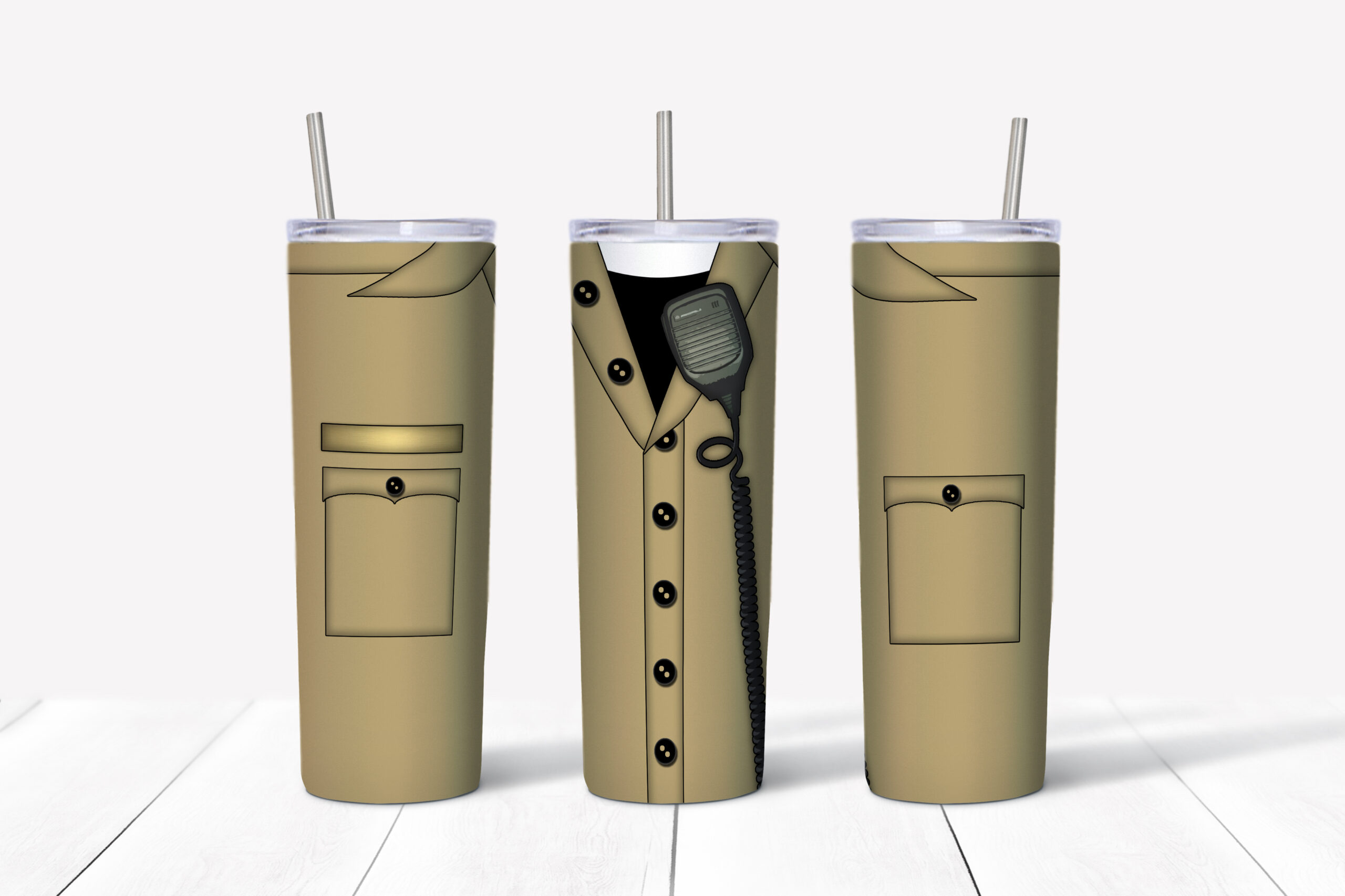 Sheriff Uniform Tumbler Mockup