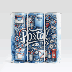 Postal Worker Tumbler Mockup