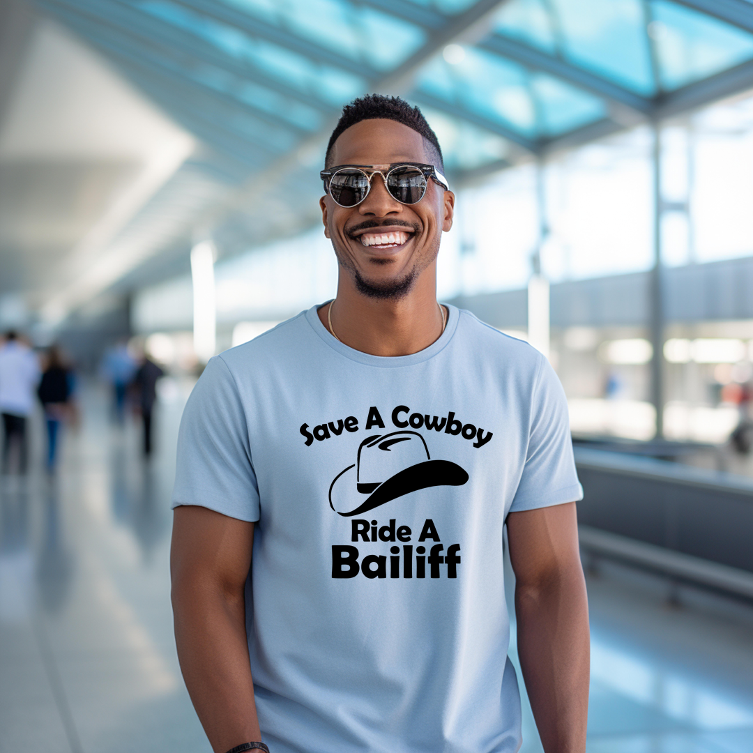 Save A Cowboy Shirt Mockup