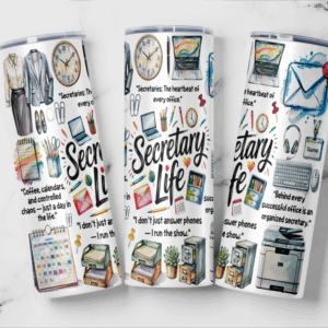 Secretary Life Tumbler Mockup