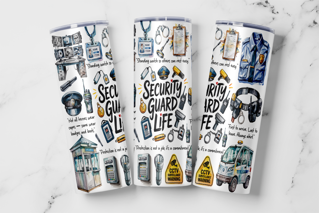 Security Officer Tumbler Mockup