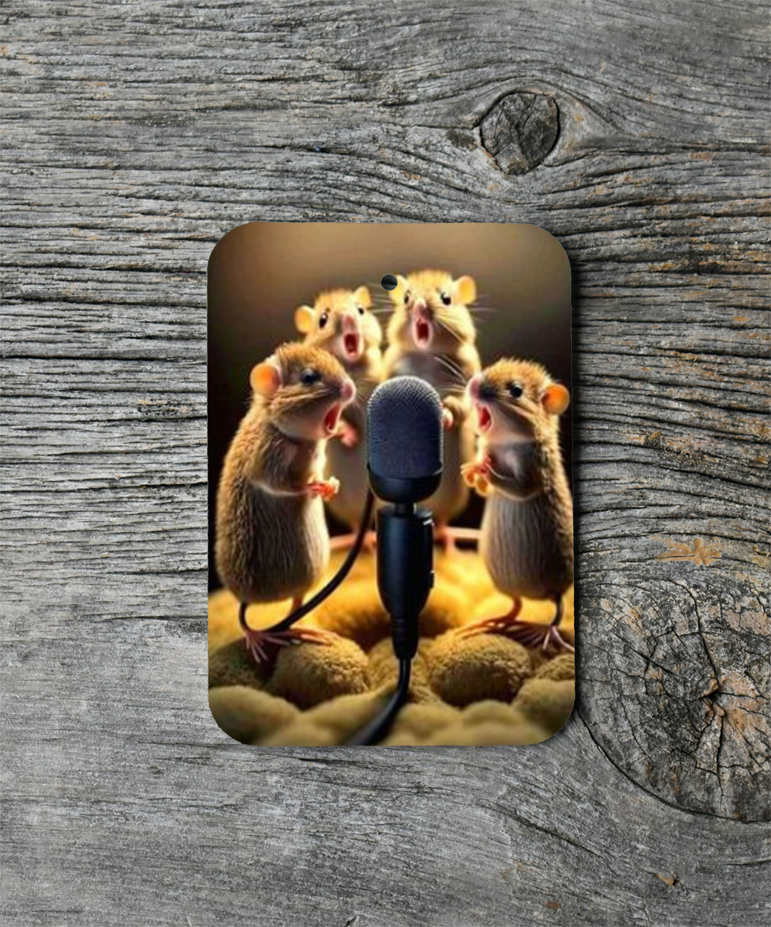 Singing Mice Air Freshener Mockup