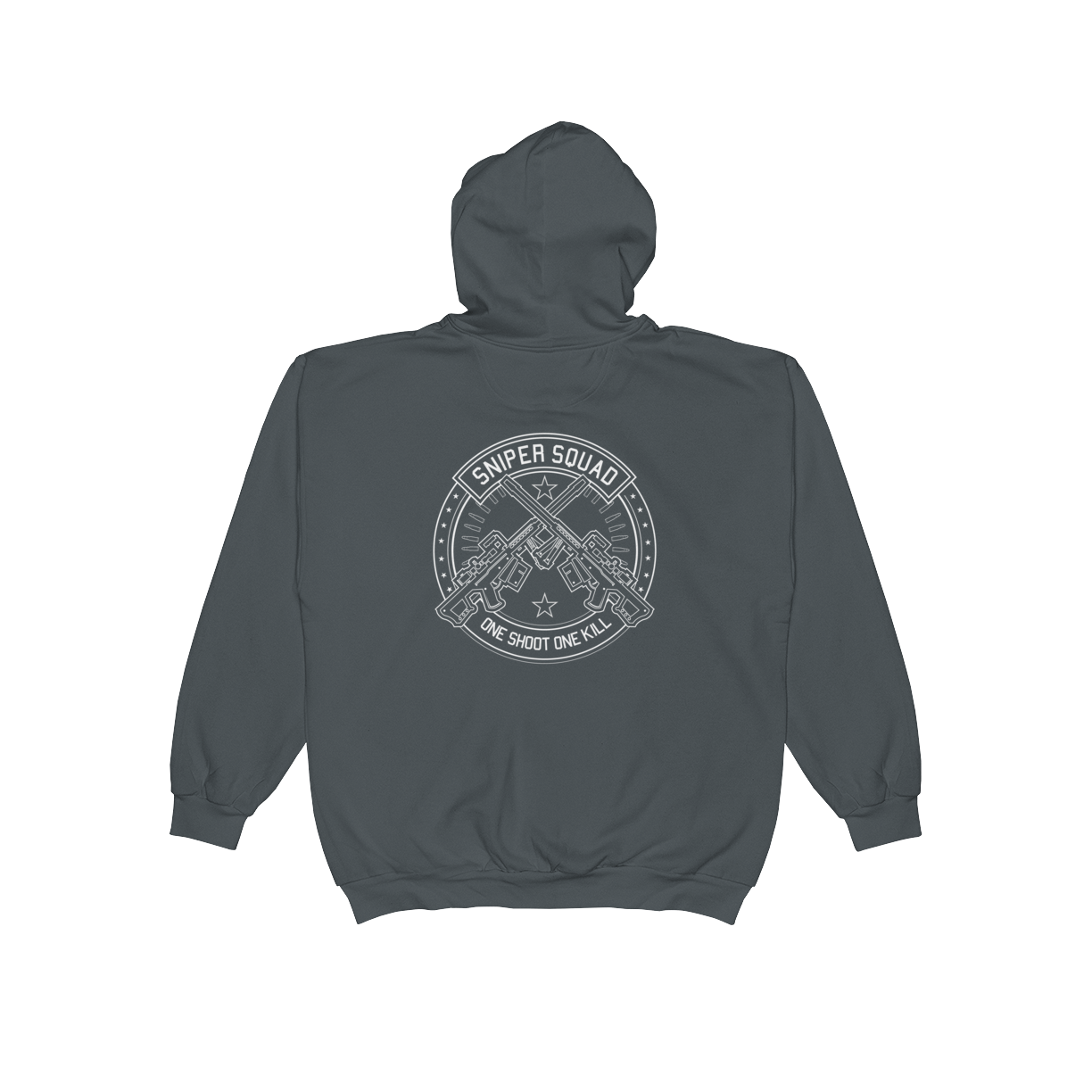 Sniper Squad Zip-up Hoodie Mockup
