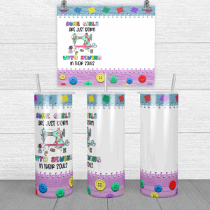 Born To Sew Tumbler Mockup