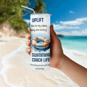 Swimming Coach Tumbler Mockup