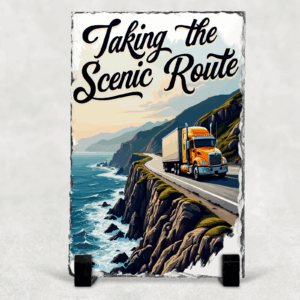 Scenic Route Slate Sign Mockup